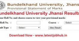 BU Jhansi Exam Result