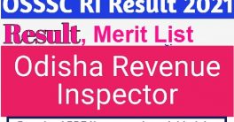 OSSSC Revenue Inspector Result 2023