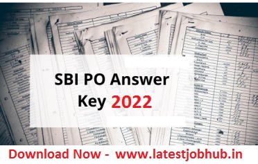 SBI PO Answer Key 2022