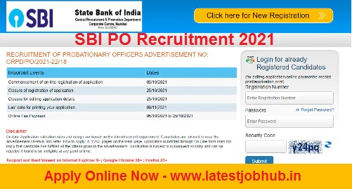 SBI PO Recruitment 2022