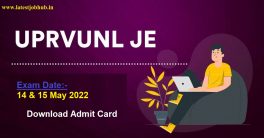 UPRVUNL Junior Engineer Hall Ticket