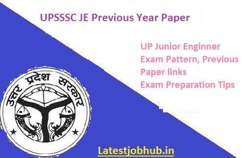 UPSSSC JE Previous Year Papers