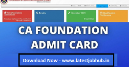 CA Foundation December Admit Card 2022