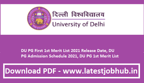 DU-PG-1st-Merit-List-2021