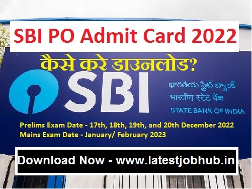 SBI PO Admit Card 2023