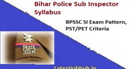 Bihar Police SI Syllabus 2023-24