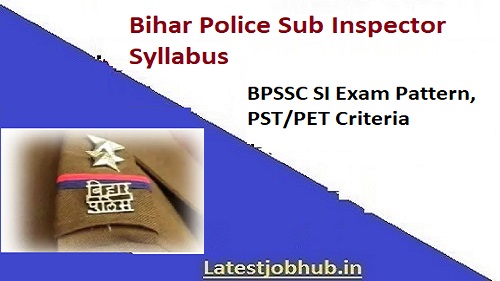 Bihar Police SI Syllabus 2023-24