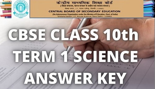 CBSE 10th Term 1 Answer Key 2021
