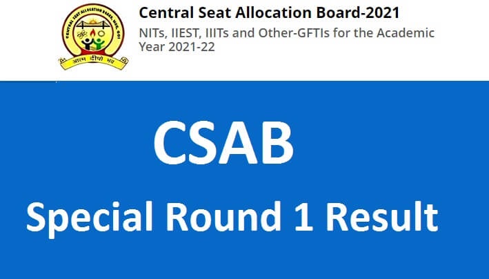 CSAB Special Round Seat Allotment List