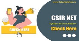 CSIR UGC NET Syllabus 2022