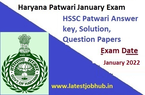 Haryana Patwari Answer key 2022