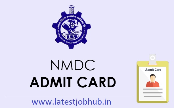 NMDC Maintenance Assistant Admit Card 2021-22