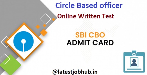 SBI Circle Based Officer Hall Ticket