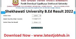 PDUSU BEd 1st 2nd Year Result