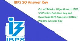 IBPS Specialist Officer Answer key