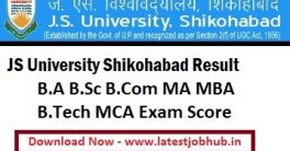 JSU BA BSC BCOM Result