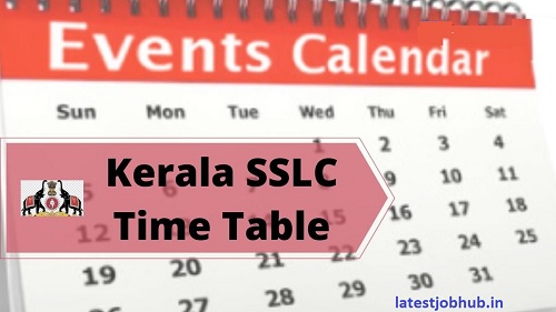 Kerala Board 10th Exam Date Sheet 2024