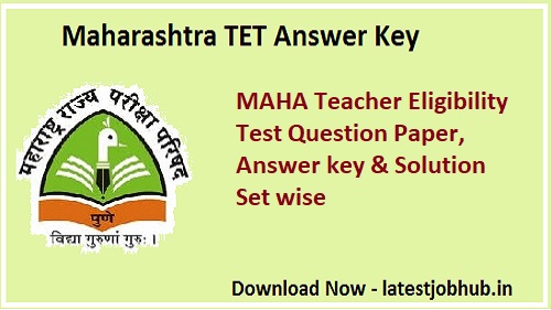 MAHA TET Question Paper with Solution