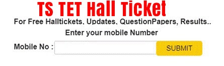TS TET Hall Ticket