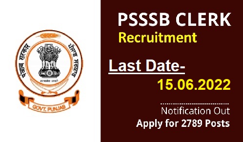 Punjab SSSB Clerk Recruitment 2022