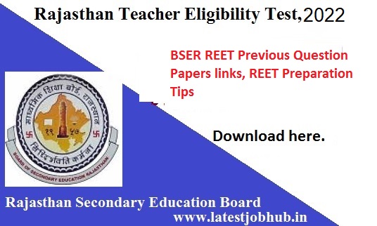 Rajasthan REET Previous Year Papers 2022