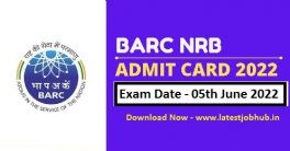 BARC NRB Hall Ticket