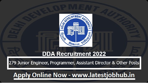 DDA JE Recruitment 2022