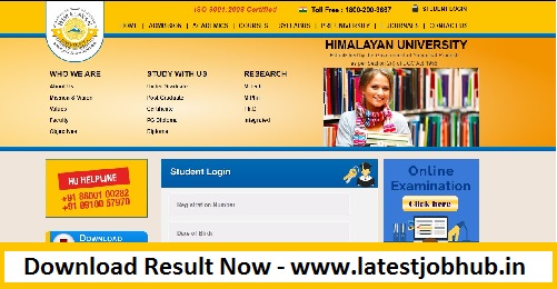 Himalayan University Result 2022