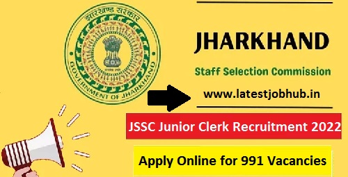 JSSC Junior Clerk Recruitment 2022