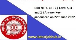 RRB NTPC Answer Key 2022