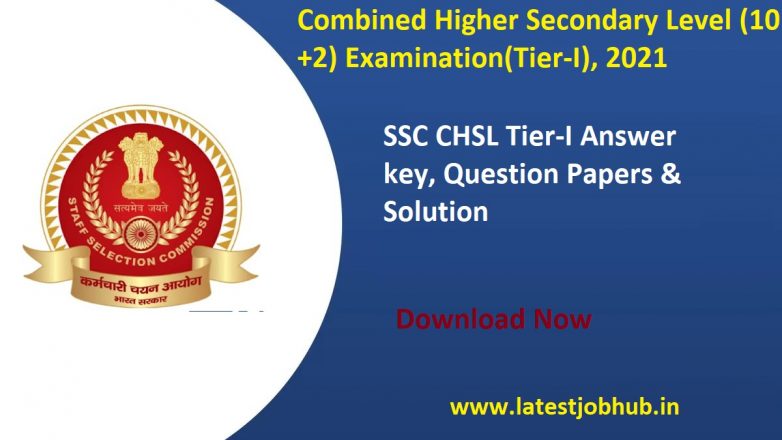 SSC CHSL Tier 1 Answer Key 2022