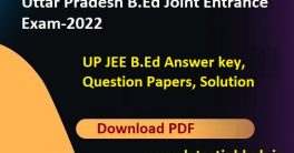 UP B.Ed JEE Answer Key 2022