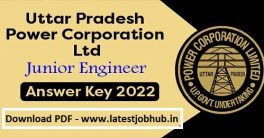 UPPCL JE Answer Key 2022