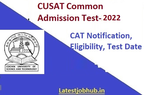 CUSAT CAT 2022 Application Form