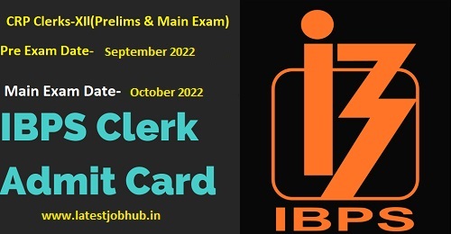 IBPS Clerk Pre Admit Card 2022