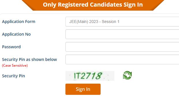 JEE Main Session Admit Card 2023 
