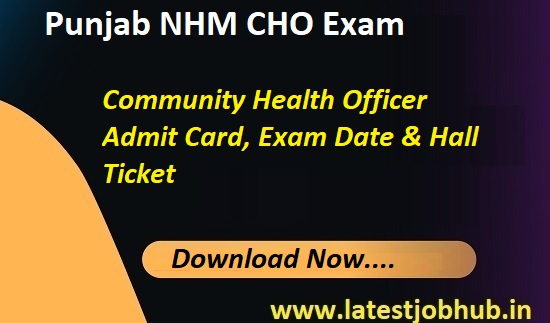 NHM Punjab Community Health Officer Admit Card