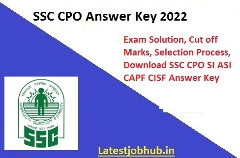 SSC CPO Answer Key 2022