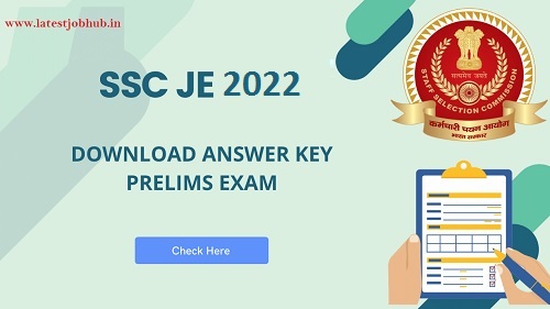 SSC JE Answer Key 2022