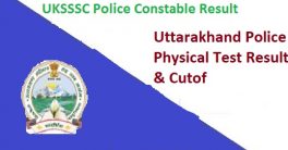 UKSSSC Police Constable Result 2024