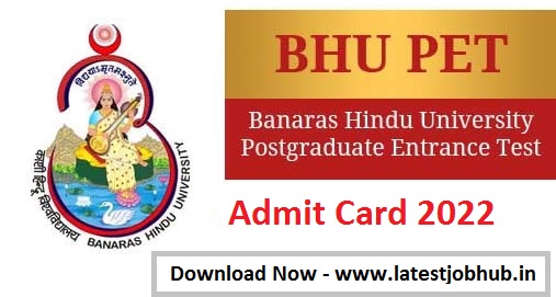 BHU PET Admit Card 2022