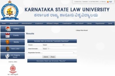 Karnataka State Law University Result 2023