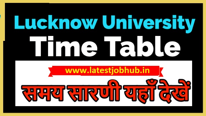 Lucknow University Time Table 2024