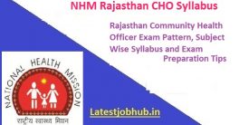Rajasthan CHO Syllabus 2023