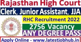 Rajasthan High Court Clerk Recruitment