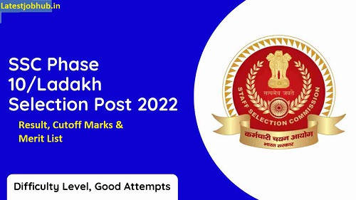 SSC Selection Posts Cutoff Marks