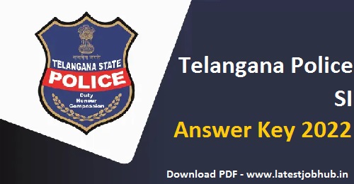 Telangana Police SI Answer Key 2022