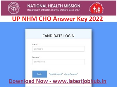 UP NHM CHO Answer Key 2022