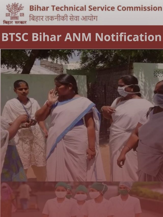 BTSC Bihar ANM Notification 2022
