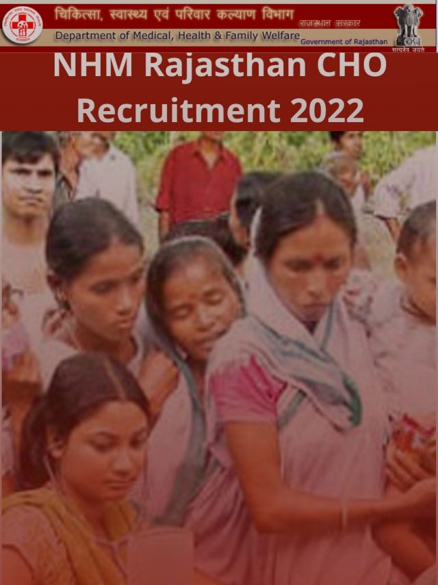 NHM Rajasthan CHO Notification 2022